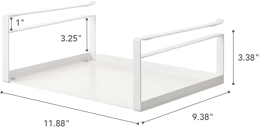 Yamazaki Home 2443 Regaleinsatz, 1 Ebene, Einheitsgrösse, Weiss