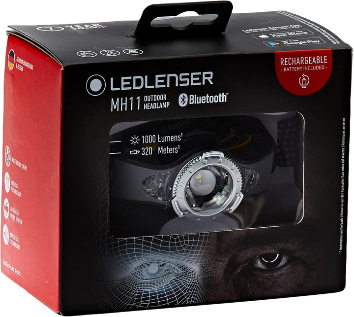Ledlenser MH11, Outdoor-Stirnlampe, personalisierbar via App, bis zu 1000 Lumen, Multicolor LED, ble
