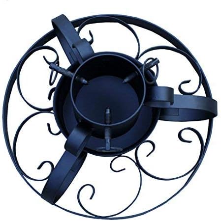 Spetebo Metall Weihnachtsbaumständer im antiken Deisgn - 35 cm - Christbaumständer mit Wasserschale