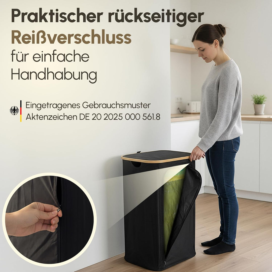 Gelber Sack Ständer 110L-Gelber Sack Mülleimer & Müllsackständer für gelbe Säcke - Premium Müllständ