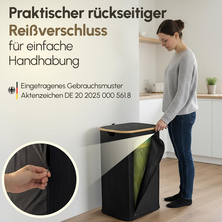 Gelber Sack Ständer 110L-Gelber Sack Mülleimer & Müllsackständer für gelbe Säcke - Premium Müllständ