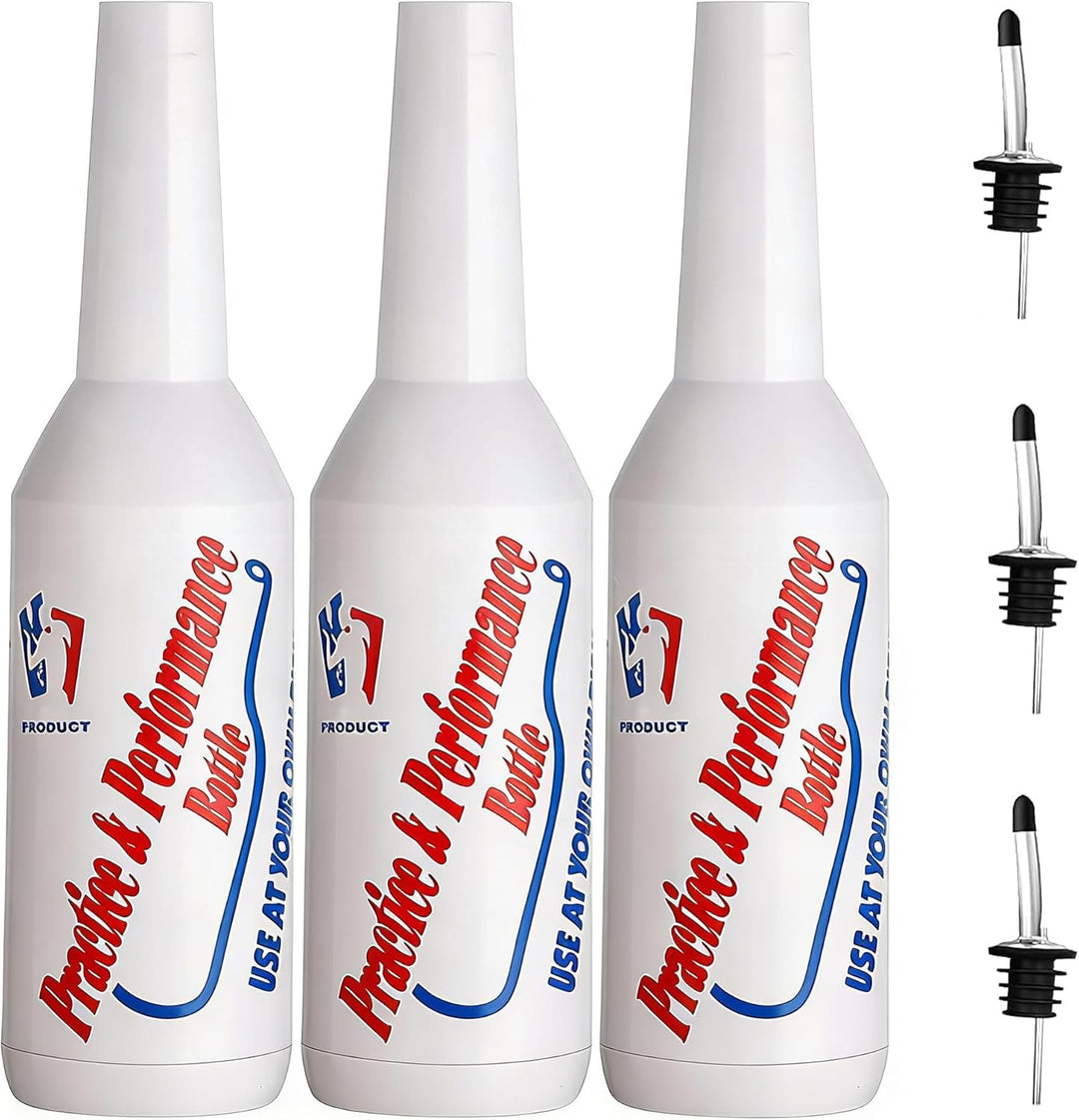 SuproBarware Flair Bottle 3er-Set – Cocktail-Shaker, Trainingsflasche, Flair Barkeeper-Übungs- und L