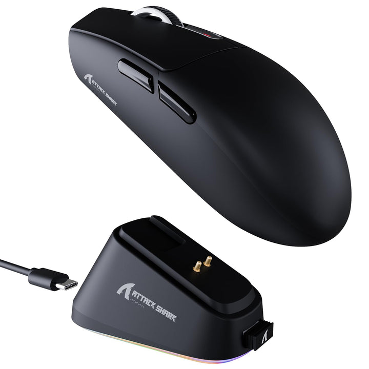 ATTACK SHARK G3PRO Kabellose Gaming-Maus mit Magnetischer Ladestation, PixArt PAW3311-Sensor, Bis zu
