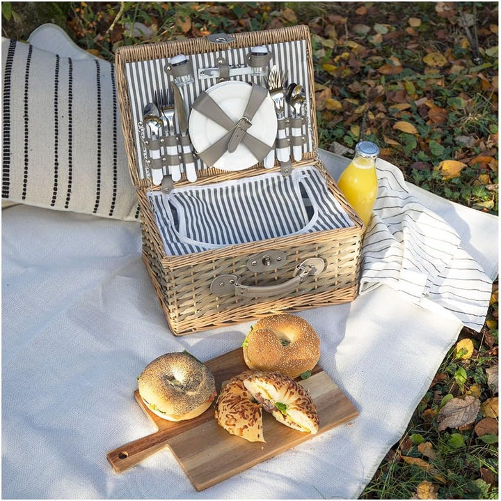 Picknickkorb, 18 l, Holz – SEP144