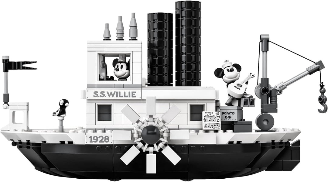 LEGO Ideas 21317 Disney Steamboat Willie Building Kit (751 Pieces)