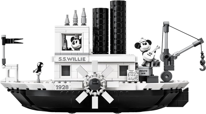LEGO Ideas 21317 Disney Steamboat Willie Building Kit (751 Pieces)