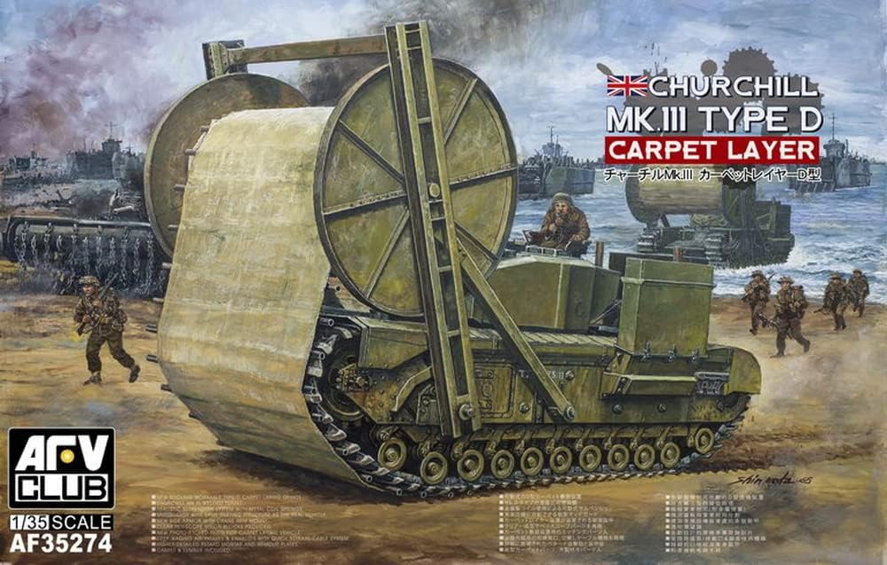 Unbekannt AFV-Club AF35274 - Modellbausatz Churchill Carpet Layer Type D Mark II
