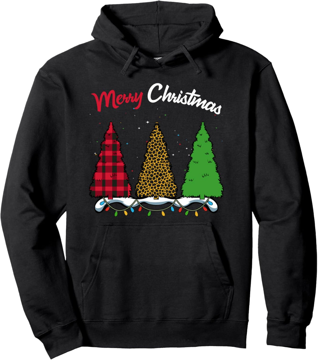 Merry Christmas Weihnachtsbaum Frohe Weihnachten Heiligabend Pullover Hoodie