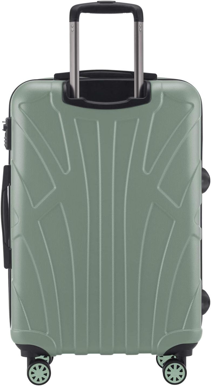 Suitline 3er Koffer-Set Trolley-Set Rollkoffer Hartschalen-Koffer Reisekoffer, TSA, (55 cm, 66 cm, 7