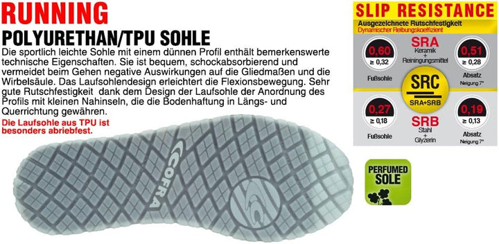 Cofra 78880-000.W43 BURST S3 ESD SRC Sicherheitsschuhe, Schwarz/Hellgrün, Grösse 43 43 EU, 43 EU