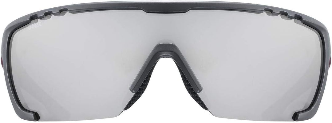 Uvex Unisex Sportstyle 707 Sportbrille (1er Pack) Einheitsgrösse grey red mat/silver, Einheitsgrösse