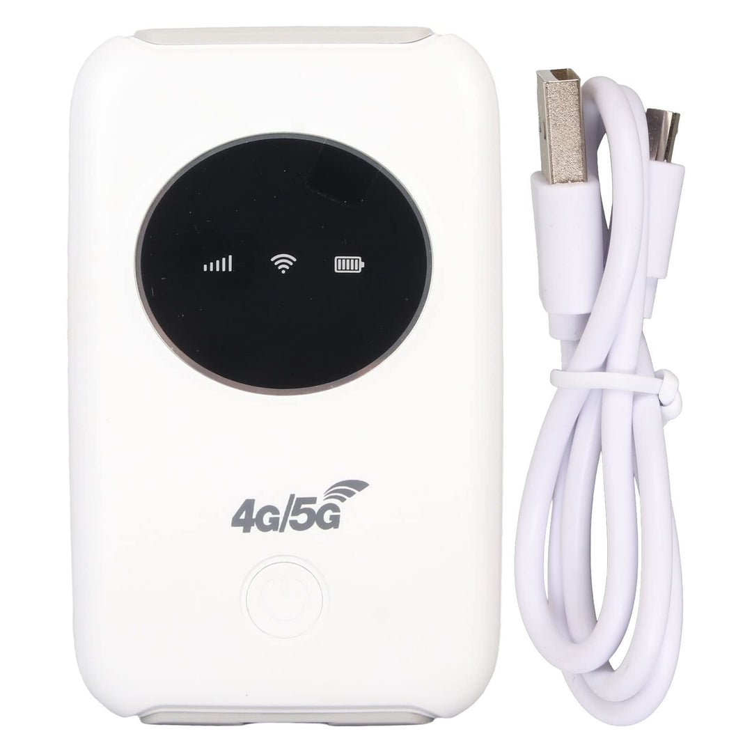 ciciglow Mobiler WLAN-Hotspot, Tragbarer USB-4G-LTE-entsperrter 5G-WLAN-Router 300 Mbit/s mit SIM-Ka