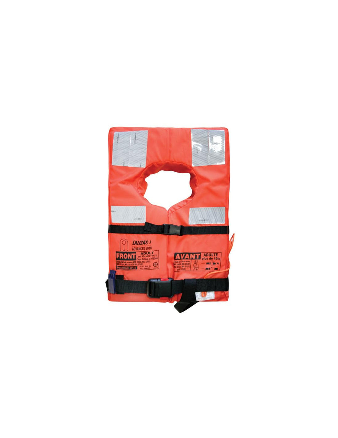Lalizas Advance 2010 Weste Erwachsene, Unisex, Orange, 43 kg