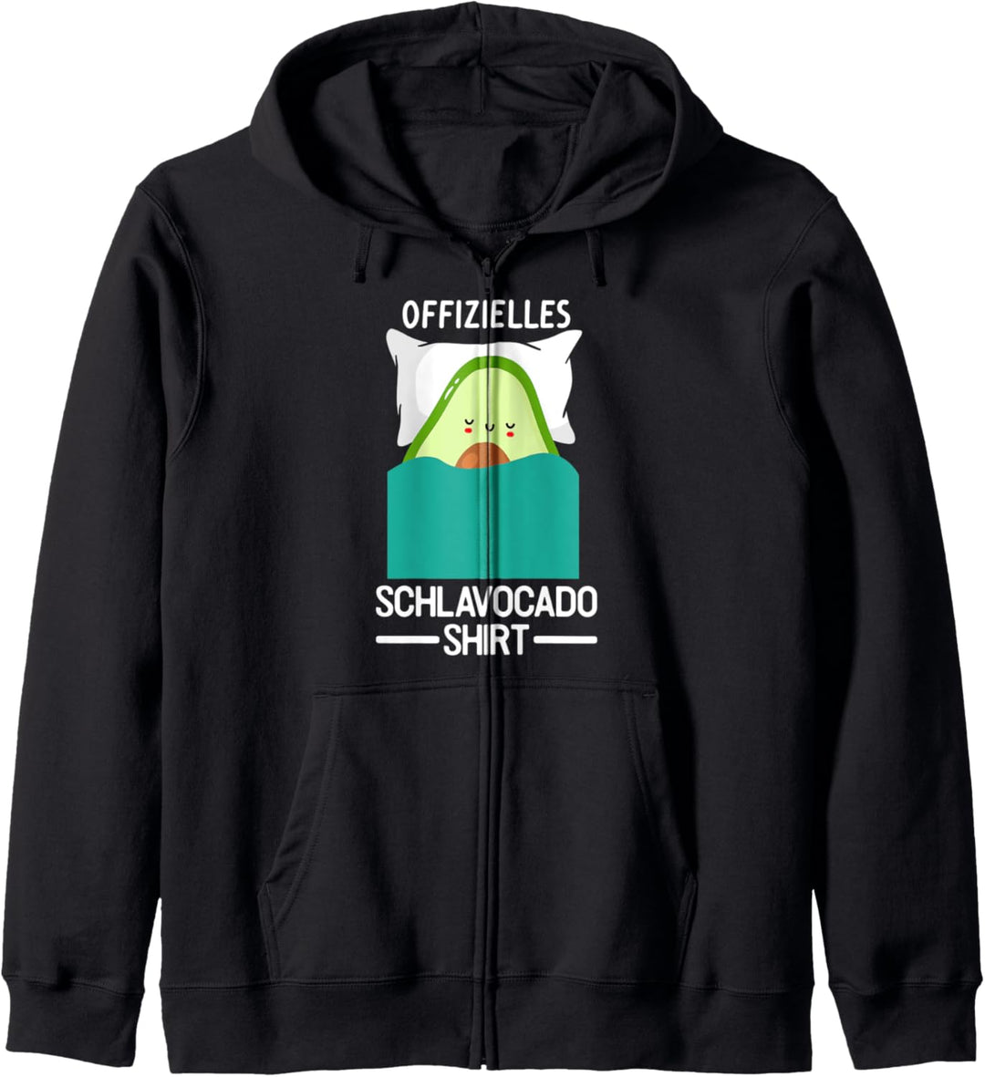 Avocado Schlafanzug Schlafshirt Kapuzenjacke
