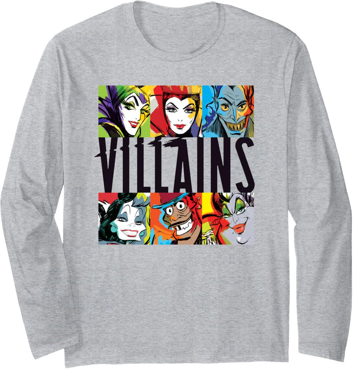 Disney Villains Moody Mashup Langarmshirt