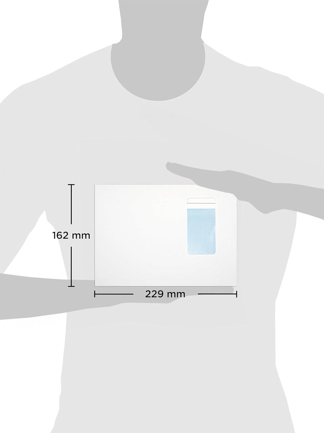 Blake Purely Everyday 6805PW Briefumschläge Selbstklebend Porträt Mit Fenster Weiss C5 162 x 229 mm