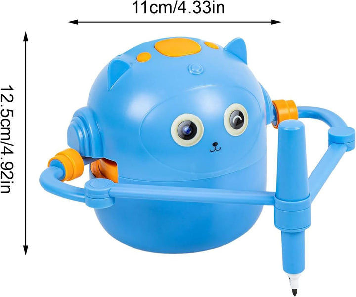 Zeichenroboter für Kinder, interaktives Mallernspielzeug, kompakte Grösse mit 100 Kinderkarten, sich