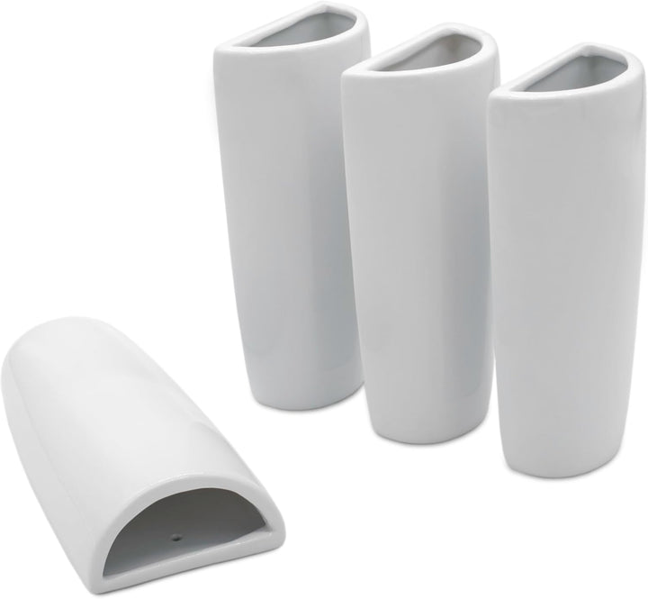 Keramik Luftbefeuchter halbrund für Heizkörper 4er Set - 19 x 9 cm - Wasserverdunster zum Einhängen