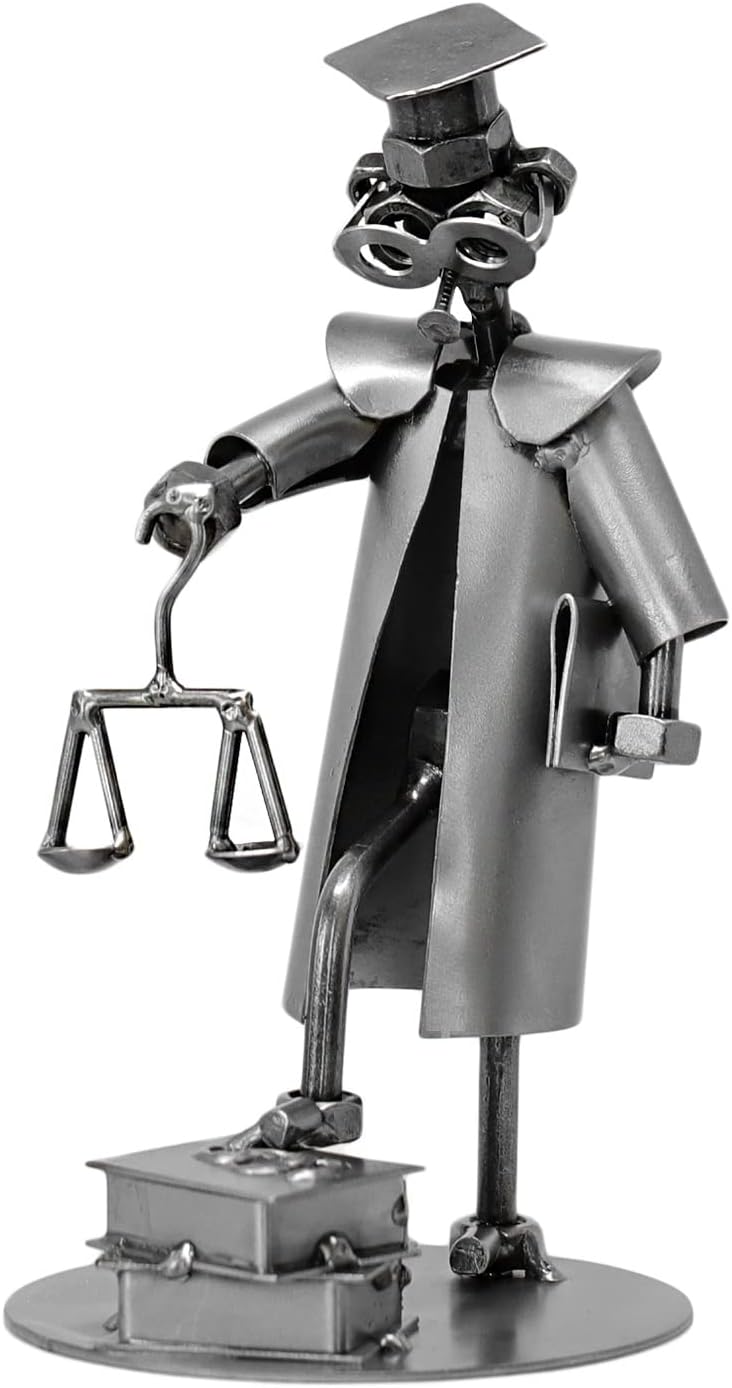 metalman24 Schraubenmännchen Rechtsanwalt I Handarbeit I Geschenkidee I Metallfigur I Metallmännchen