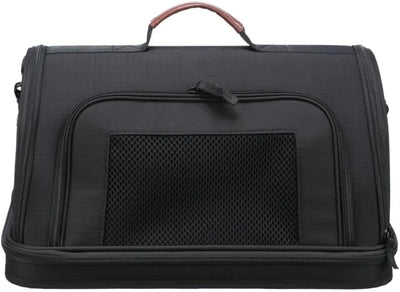 TRIXIE Airline Tasche Gate, Flugzeug Reisetasche Für Hunde, 28 × 25 × 45 cm, Schwarz - 28906