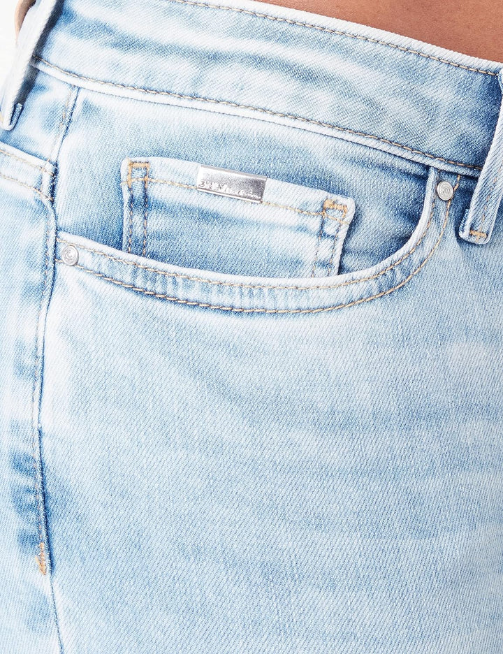 ONLY Damen Onlcoral Life Sl Sk Dnm Cro468 Jeans, Blue Denim, 33 EU
