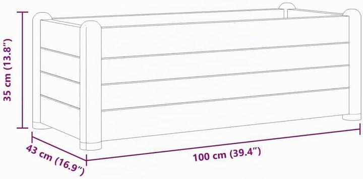 vidaXL Garten Hochbeet Pflanzkasten Pflanzbeet Gemüsebeet Blumenbeet Blumenkasten Frühbeet Gartenbee