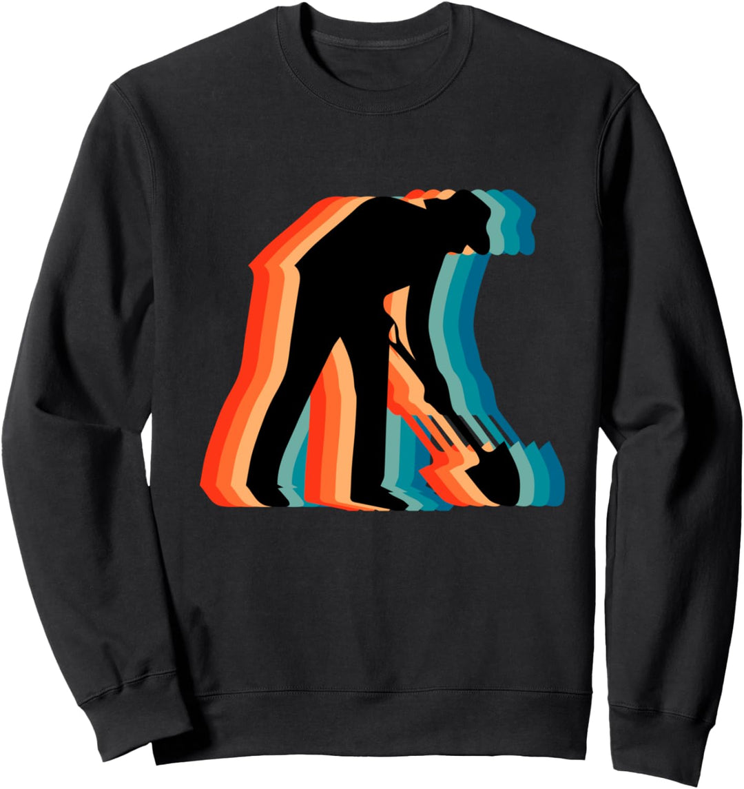 Proud Landscaper Papa, Retro Vintage Landscaper Dad Sweatshirt