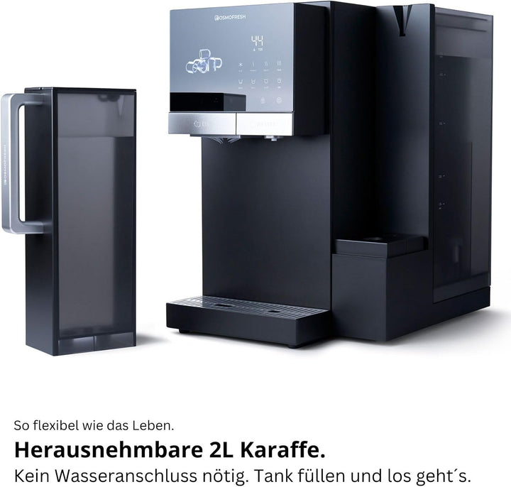 OsmoFresh Fusion Ice | Osmoseanlage mit Eiswürfelmaschine | gekühltes Wasser (bis 1°C) | kochend hei