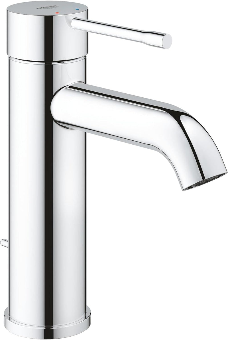 GROHE Essence New - Einhand-Waschtischarmatur (Einlochmontage, Bedienungshebel aus Metall, Schnellbe