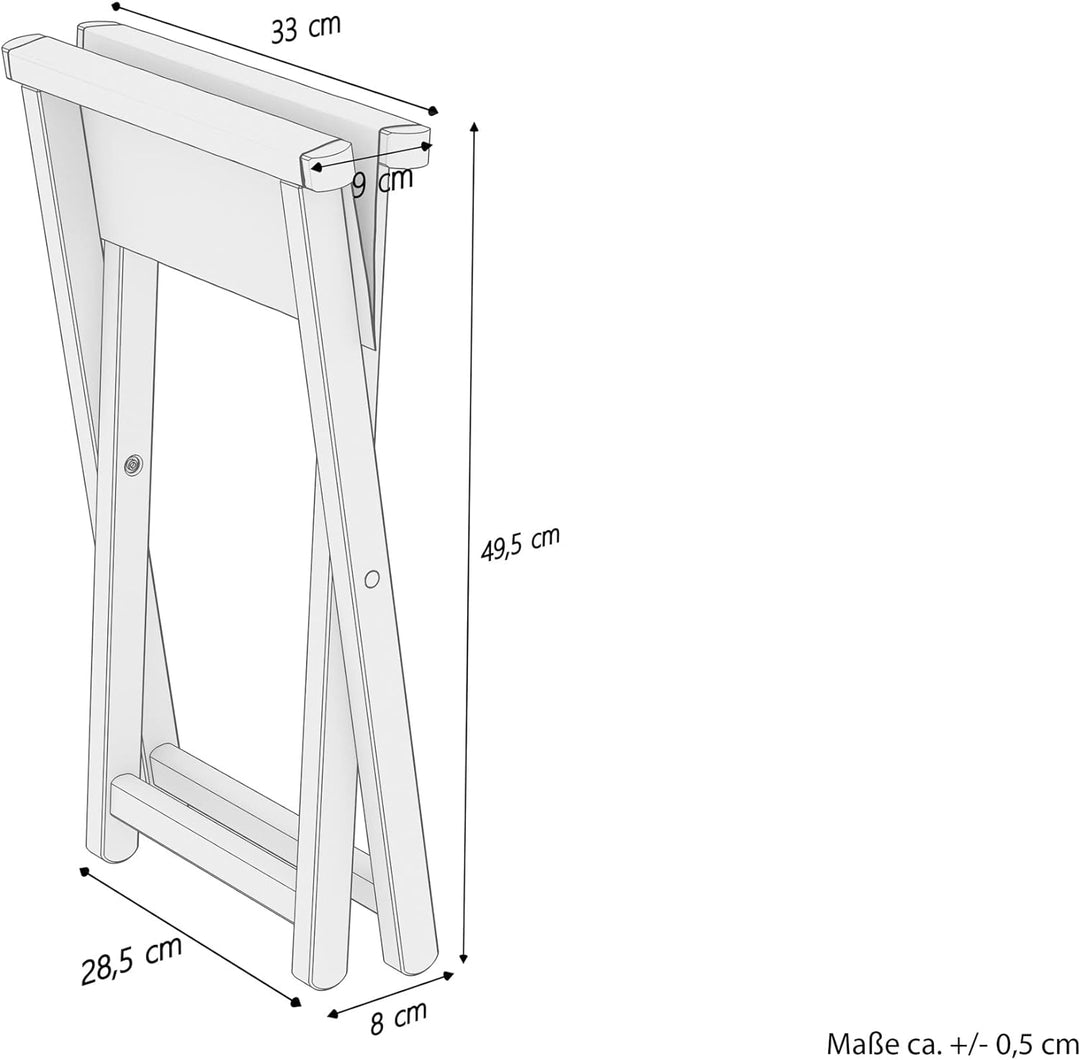 Erst-Holz Klappbarer Gartenstuhl X-Stuhl dunkel mit grünem Stoff V-10-216-04, Stühle:Einzelstück mit