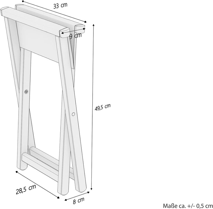 Erst-Holz Klappbarer Gartenstuhl X-Stuhl dunkel mit grünem Stoff V-10-216-04, Stühle:Einzelstück mit