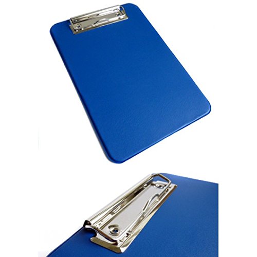 Klemmbrett DIN A5 Schreibplatte Clipboard (10 Stück | A5, blau)