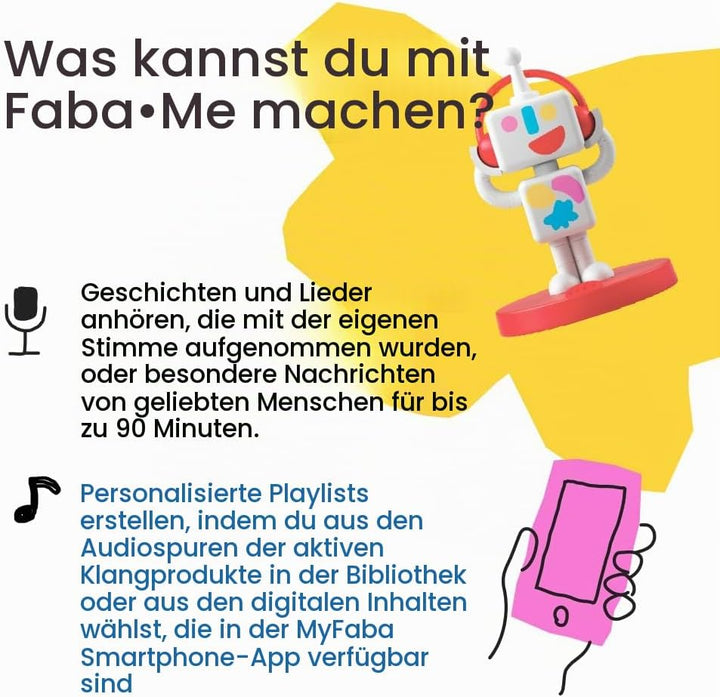 FABA + Interaktive Geschichten, Audioinhalte für Jungen und Mädchen von 0 bis 10 Jahren, Me, Nachtli
