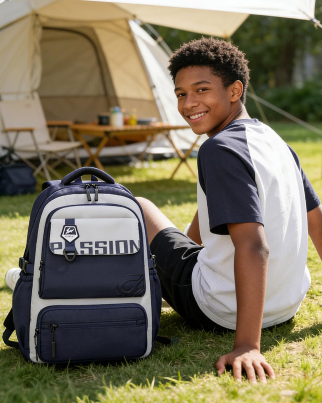 Amythe Schulrucksack Jungen Teenager 10-18 Jahre, Gross Rucksack Junior mit Laptopfach für Oberstufe