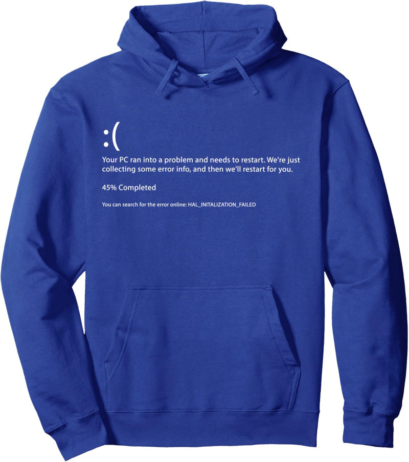 Bluescreen Error - Programmierer Computer Blue Screen Pullover Hoodie