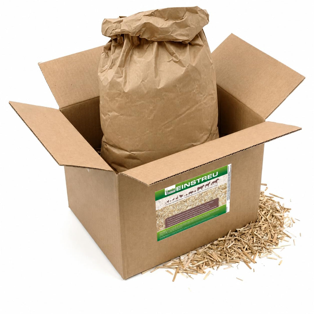Jumbogras® Kleintier-Einstreu aus Miscanthus/Elefantengras/Chinagras-Häcksel, saugfähige Häckselgut-