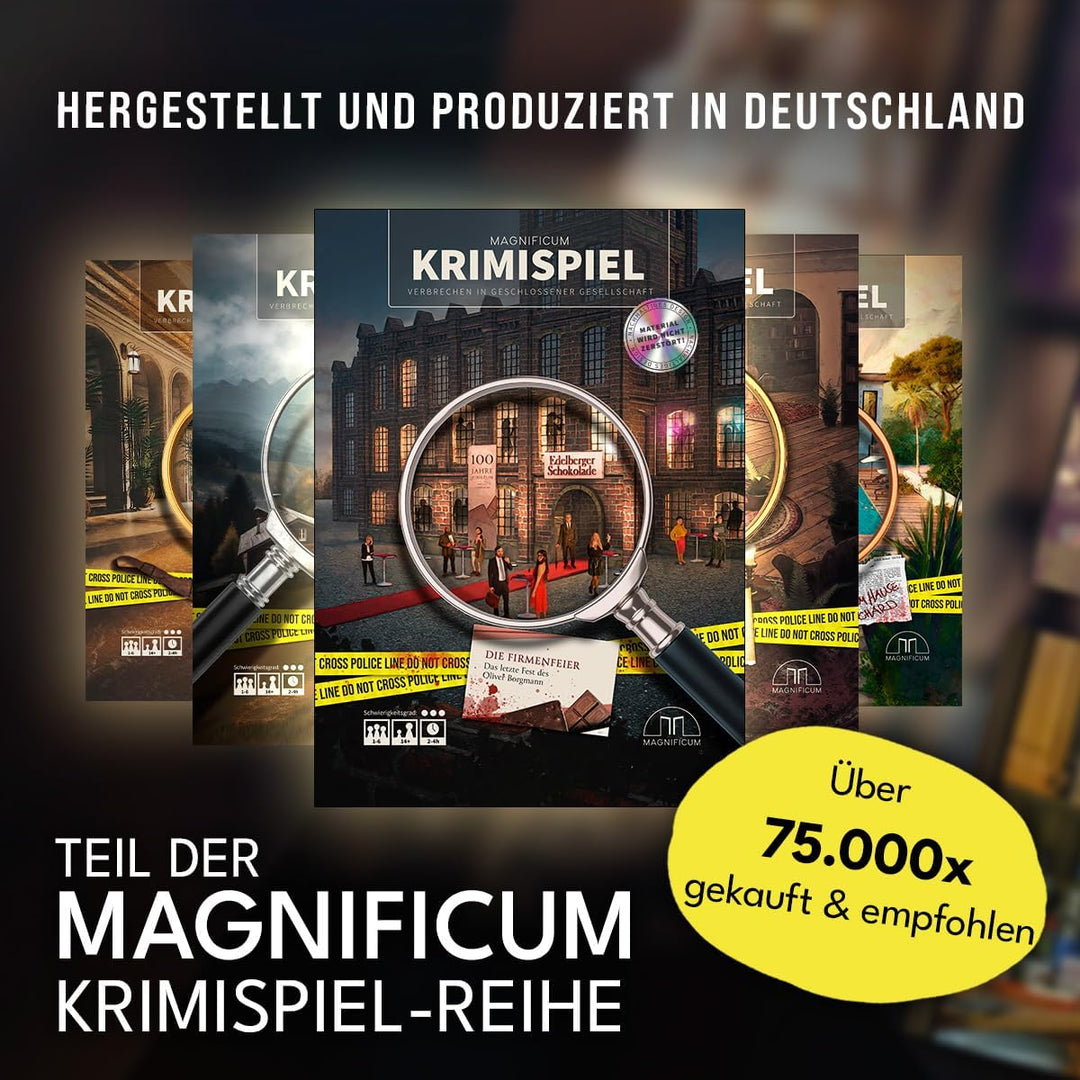 MAGNIFICUM Mordfall lösen: Die Firmenfeier - Krimispiel für Erwachsene | Machtspiele & Intrigen im K