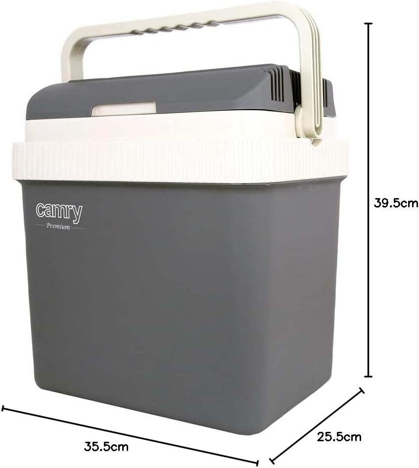 Camry CR 8065 Tragbare Elektrische Kühlbox, 21 Liter, Camping-Kühlschrank, 12 V und 220-240V für Aut
