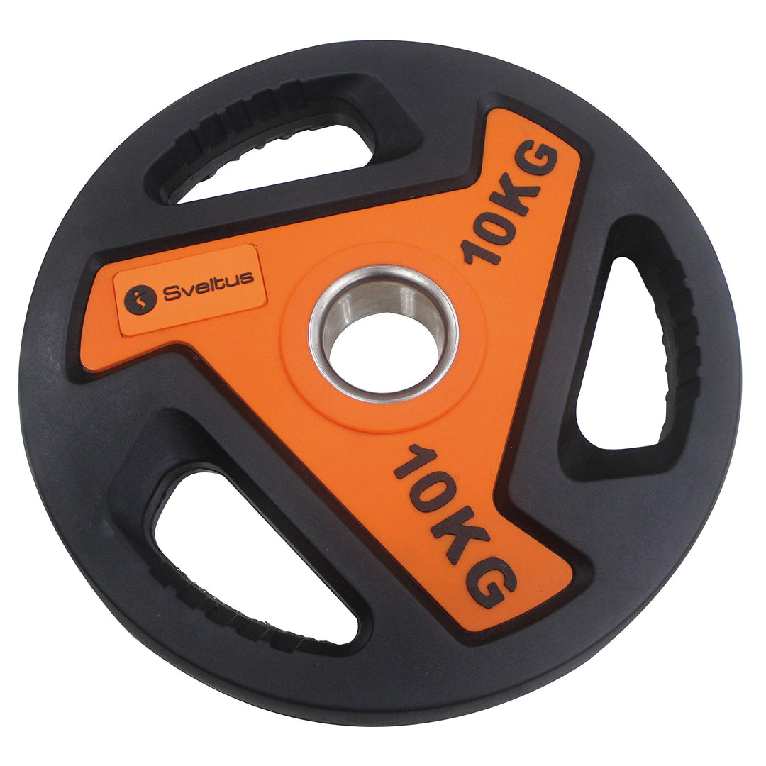 Sveltus 3812 Scheibenstange für Unisex, orange/schwarz, 10 kg