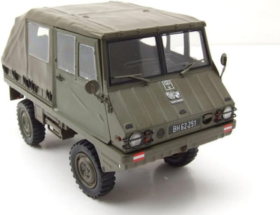 Schuco kompatibel mit Steyr Puch Haflinger ÖBH Militär Oliv grün Modellauto 1:18