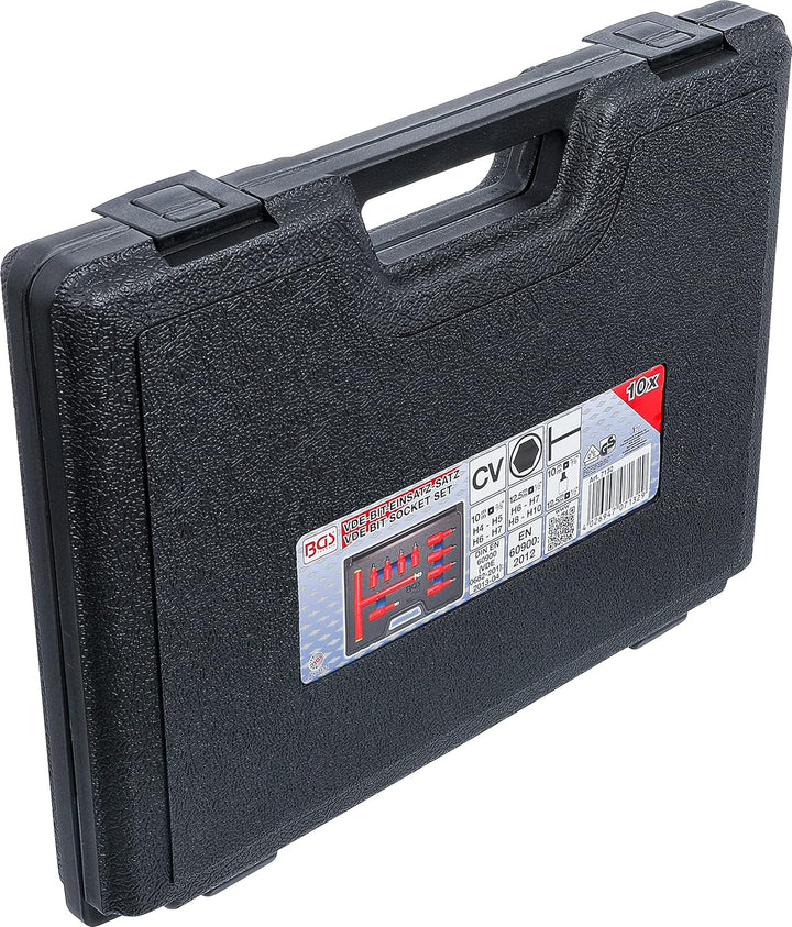 BGS 7132 | VDE-Bit-Einsatz-Satz | Antrieb Innenvierkant 10 mm (3/8") / 12,5 mm (1/2") | Innensechska