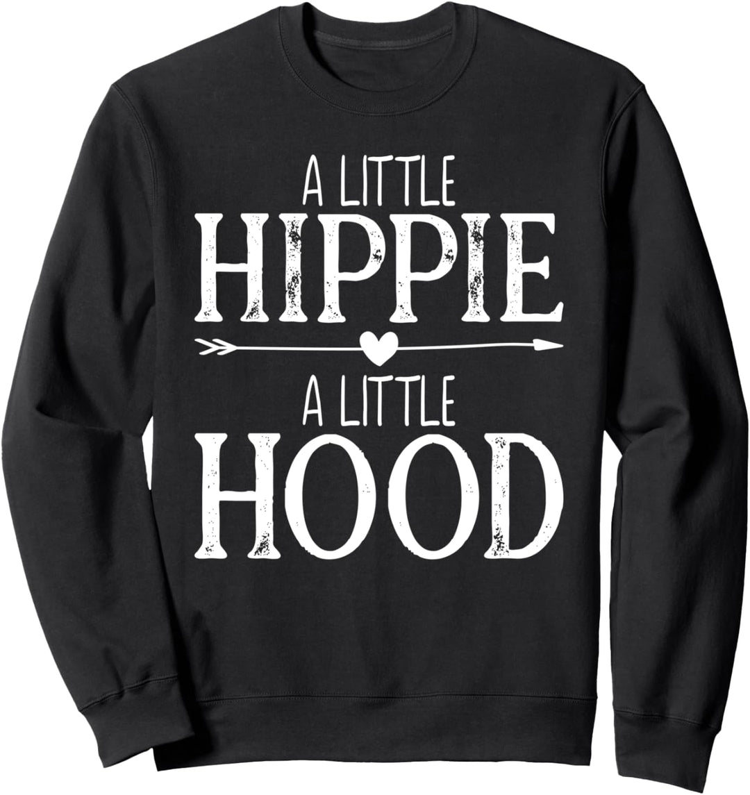 A Little Hippie A Little Hood Vacation Mom Gypsy Soul Girls Sweatshirt