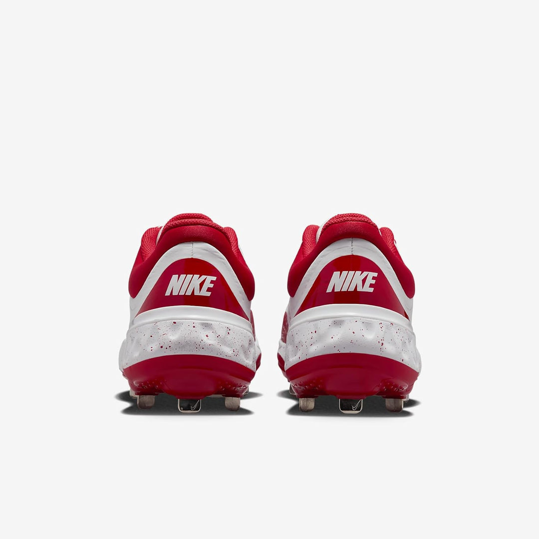 Nike Alpha Huarache Elite 4 Baseball-Stollen für Herren 40 EU Weiss Uni Rot, 40 EU Weiß Uni Rot