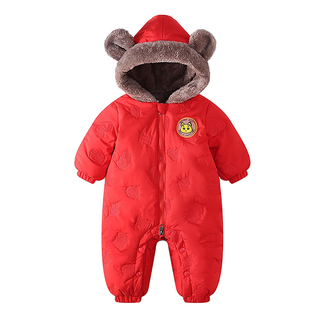JiAmy Unisex Baby C2-tz-pf08904 Baby Schneeanzüge (1er Pack) 12-18 Monate Rot, 12-18 Monate Rot