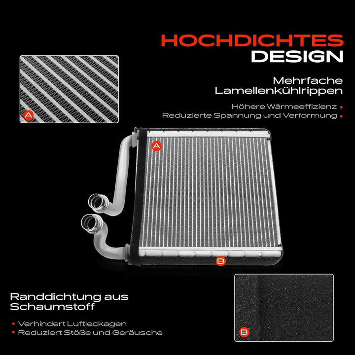 Frankberg Wärmetauscher Innenraumheizung Kompatibel mit Beetle 5C1 5C2 5C7 5C8 2011-2019 P.a.s.s.a.t
