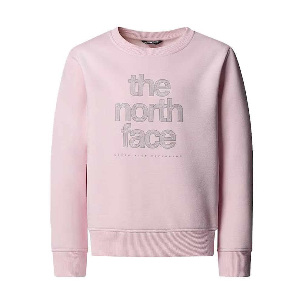 The North Face Mädchen Reflective Logo Relaxed Crew Sweatshirt 14-16 Jahre Pale Blossom, 14-16 Jahre