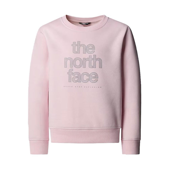 The North Face Mädchen Reflective Logo Relaxed Crew Sweatshirt 14-16 Jahre Pale Blossom, 14-16 Jahre