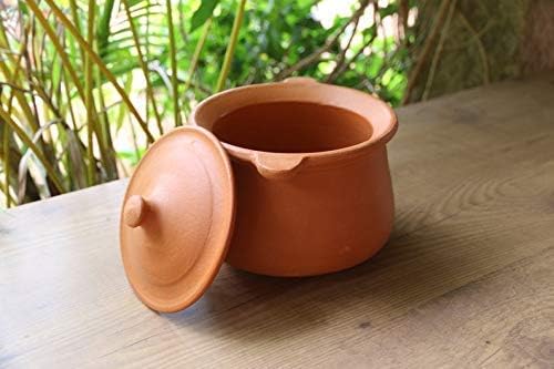 Village Decor Indian Earthen Clay Cooking Bowl