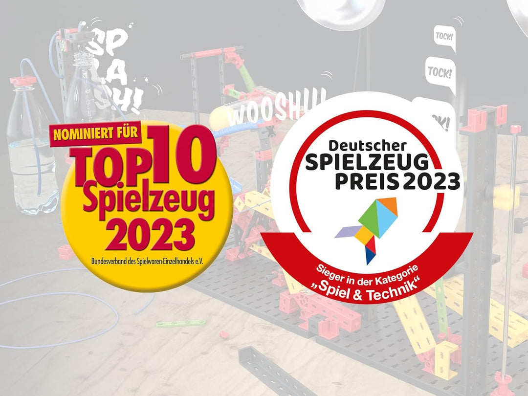 Fischertechnik 569018 Advanced Crazy Reactions, Konstruktionsbausatz mit 3 Modellen zum Bauen von ve