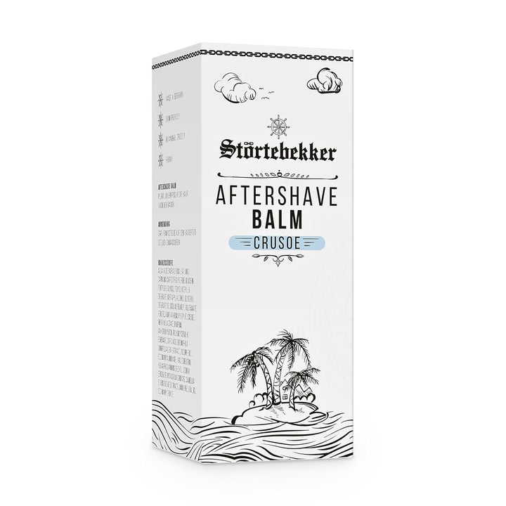 Störtebekker® Premium After Shave Balsam für Herren mit Crusoe-Duft - Gegen Hautirritationen, Rasurb